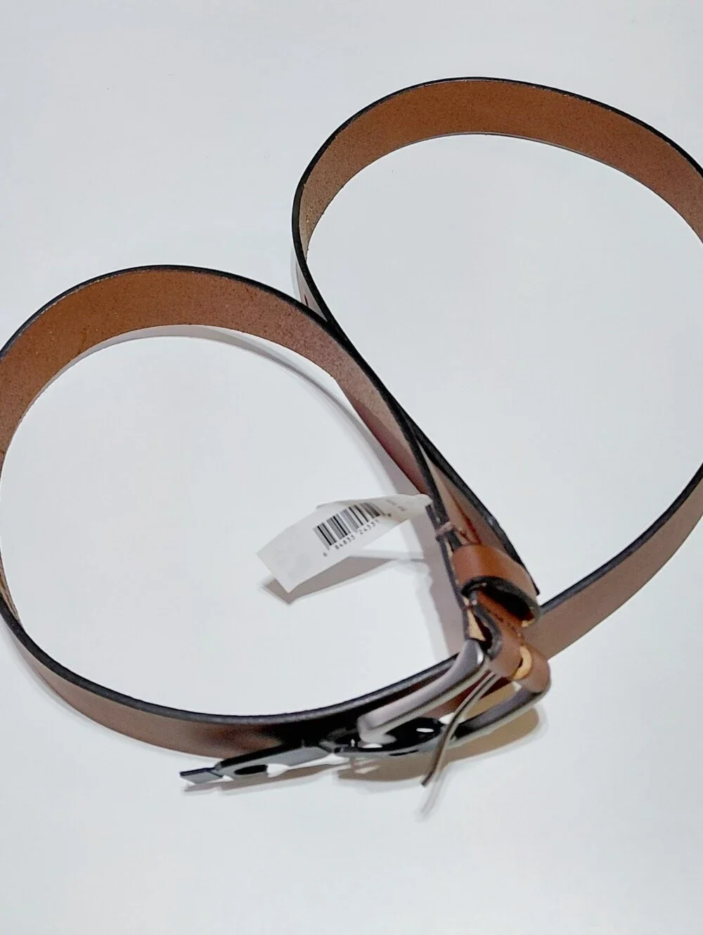 TIMBERLAND Men's Brown Leather Belt Size 44